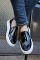 CH127 Loafer - X Erkek Günlük Bağcıksız Corcik Rugan Klasik Ayakkabı CBT - Siyah Erkek Ayakkabı CH127 Loafer - X Erkek Günlük Bağcıksız Corcik Rugan Klasik Ayakkabı CBT - Siyah – Chekich Erkek Ayakkabı