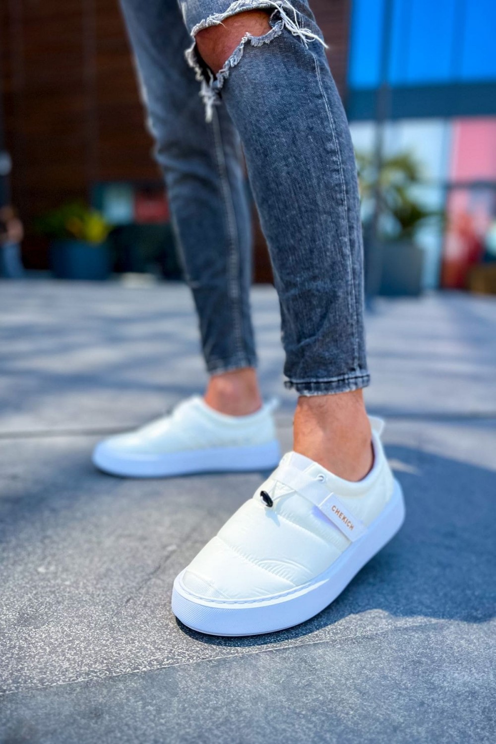 CH137 Parachute Erkek Günlük Bağcıksız Cırtlı Paraşüt Kumaş Spor Sneaker Ayakkabı PKBT - Beyaz Erkek Ayakkabı CH137 Parachute Erkek Günlük Bağcıksız Cırtlı Paraşüt Kumaş Spor Sneaker Ayakkabı PKBT - Beyaz – Chekich Erkek Ayakkabı