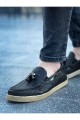 CH141 Croco Erkek Günlük Bağcıksız Hasır Taban Loafer Cilt Klasik Ayakkabı CHT - Siyah Erkek Ayakkabı CH141 Croco Erkek Günlük Bağcıksız Hasır Taban Loafer Cilt Klasik Ayakkabı CHT - Siyah – Chekich Erkek Ayakkabı