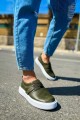 CH147 Dobeny Erkek Günlük Bağcıksız Cırtlı Cilt Spor Sneaker Ayakkabı CBT - Haki Erkek Ayakkabı CH147 Dobeny Erkek Günlük Bağcıksız Cırtlı Cilt Spor Sneaker Ayakkabı CBT - Haki – Chekich Erkek Ayakkabı