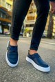 CH147 Dobeny Erkek Günlük Bağcıksız Cırtlı Cilt Spor Sneaker Ayakkabı CBT - Lacivert Erkek Ayakkabı CH147 Dobeny Erkek Günlük Bağcıksız Cırtlı Cilt Spor Sneaker Ayakkabı CBT - Lacivert – Chekich Erkek Ayakkabı