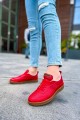 CH157 Retro Erkek Günlük Bağcıklı Krep Taban Cilt Spor Sneaker Ayakkabı CKT - Kırmızı Erkek Ayakkabı CH157 Retro Erkek Günlük Bağcıklı Krep Taban Cilt Spor Sneaker Ayakkabı CKT - Kırmızı – Chekich Erkek Ayakkabı