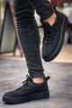 CH159 Saturn Erkek Günlük Bağcıklı Cilt Spor Sneaker Ayakkabı CST - Siyah Erkek Ayakkabı CH159 Saturn Erkek Günlük Bağcıklı Cilt Spor Sneaker Ayakkabı CST - Siyah – Chekich Erkek Ayakkabı