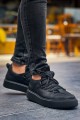 CH159 Saturn Erkek Günlük Bağcıklı Cilt Spor Sneaker Ayakkabı CST - Siyah Erkek Ayakkabı CH159 Saturn Erkek Günlük Bağcıklı Cilt Spor Sneaker Ayakkabı CST - Siyah – Chekich Erkek Ayakkabı