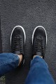 CH163 Optimum Erkek Günlük Bağcıklı Cilt Spor Sneaker Ayakkabı CBT - Siyah – Chekich Erkek Ayakkabı