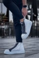 CH167 Blazer Erkek Spor Günlük Bağcıklı ve Fermuarlı Cilt Bot CBT - Beyaz/Antrasit – Chekich Erkek Ayakkabı