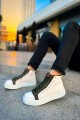 CH167 Blazer Erkek Spor Günlük Bağcıklı ve Fermuarlı Cilt Bot CBT - Beyaz/Haki Erkek Ayakkabı CH167 Blazer Erkek Spor Günlük Bağcıklı ve Fermuarlı Cilt Bot CBT - Beyaz/Haki – Chekich Erkek Ayakkabı
