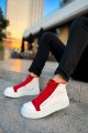 CH167 Blazer Erkek Spor Günlük Bağcıklı ve Fermuarlı Cilt Bot CBT - Beyaz/Kırmızı Erkek Ayakkabı CH167 Blazer Erkek Spor Günlük Bağcıklı ve Fermuarlı Cilt Bot CBT - Beyaz/Kırmızı – Chekich Erkek Ayakkabı