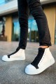 CH167 Blazer Erkek Spor Günlük Bağcıklı ve Fermuarlı Cilt Bot CBT - Beyaz/Siyah Erkek Ayakkabı CH167 Blazer Erkek Spor Günlük Bağcıklı ve Fermuarlı Cilt Bot CBT - Beyaz/Siyah – Chekich Erkek Ayakkabı