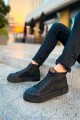 CH167 Blazer Erkek Spor Günlük Bağcıklı ve Fermuarlı Cilt Bot CST - Siyah Erkek Ayakkabı CH167 Blazer Erkek Spor Günlük Bağcıklı ve Fermuarlı Cilt Bot CST - Siyah – Chekich Erkek Ayakkabı