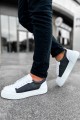CH169 Thorn Erkek Günlük Bağcıklı Cilt Spor Sneaker Ayakkabı CBT - Beyaz/Antrasit – Chekich Erkek Ayakkabı