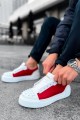 CH169 Thorn Erkek Günlük Bağcıklı Cilt Spor Sneaker Ayakkabı CBT - Beyaz/Kırmızı – Chekich Erkek Ayakkabı