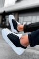 CH169 Thorn Erkek Günlük Bağcıklı Cilt Spor Sneaker Ayakkabı CBT - Beyaz/Siyah – Chekich Erkek Ayakkabı