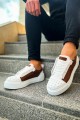 CH169 Thorn Erkek Günlük Bağcıklı Cilt Spor Sneaker Ayakkabı CBT - Beyaz/Taba Erkek Ayakkabı CH169 Thorn Erkek Günlük Bağcıklı Cilt Spor Sneaker Ayakkabı CBT - Beyaz/Taba – Chekich Erkek Ayakkabı