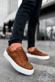 CH169 Thorn Erkek Günlük Bağcıklı Cilt Spor Sneaker Ayakkabı CBT - Taba – Chekich Erkek Ayakkabı