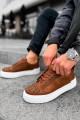 CH169 Thorn Erkek Günlük Bağcıklı Cilt Spor Sneaker Ayakkabı CBT - Taba – Chekich Erkek Ayakkabı