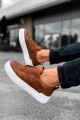 CH169 Thorn Erkek Günlük Bağcıklı Cilt Spor Sneaker Ayakkabı CBT - Taba – Chekich Erkek Ayakkabı