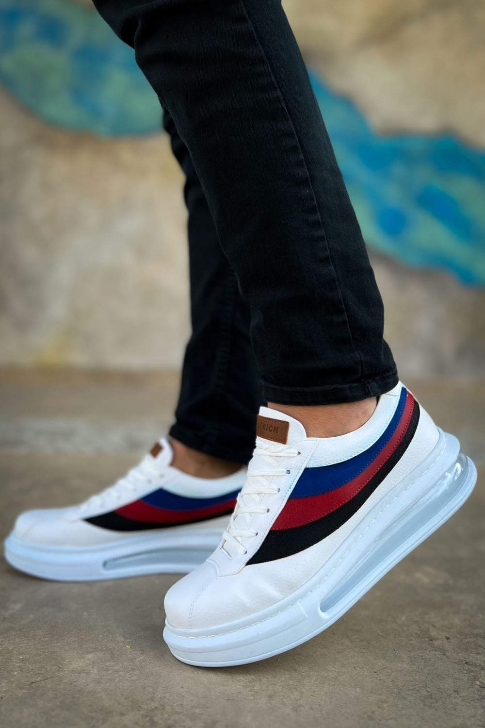 CH171 Ariaso Erkek Günlük Bağcıklı Cilt Spor Sneaker Ayakkabı CBT - Beyaz Erkek Ayakkabı CH171 Ariaso Erkek Günlük Bağcıklı Cilt Spor Sneaker Ayakkabı CBT - Beyaz – Chekich Erkek Ayakkabı