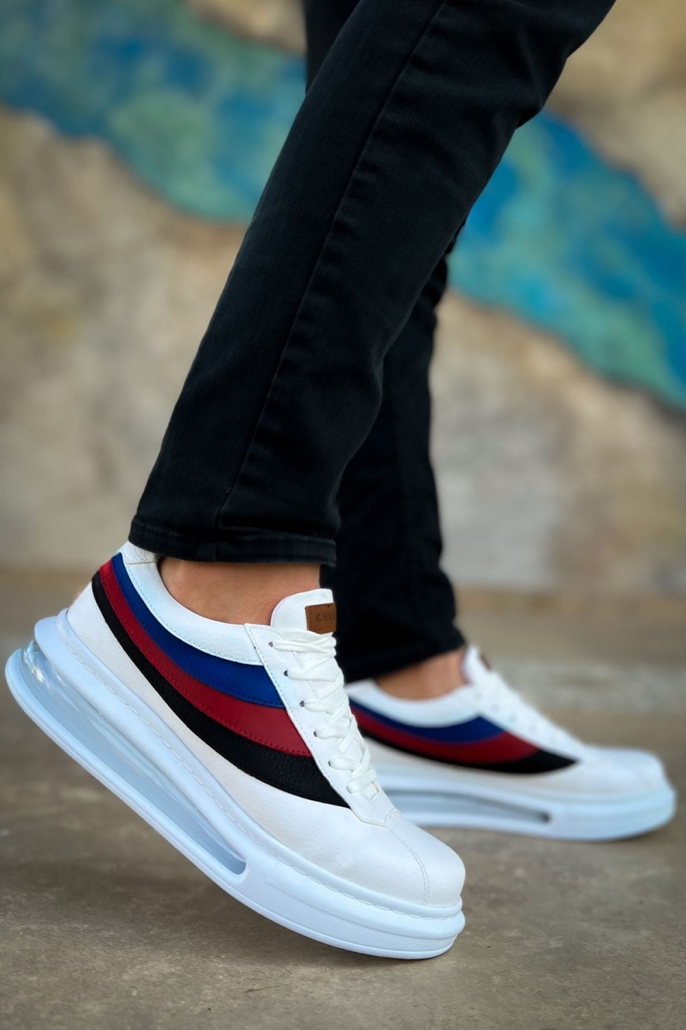 CH171 Ariaso Erkek Günlük Bağcıklı Cilt Spor Sneaker Ayakkabı CBT - Beyaz Erkek Ayakkabı CH171 Ariaso Erkek Günlük Bağcıklı Cilt Spor Sneaker Ayakkabı CBT - Beyaz – Chekich Erkek Ayakkabı