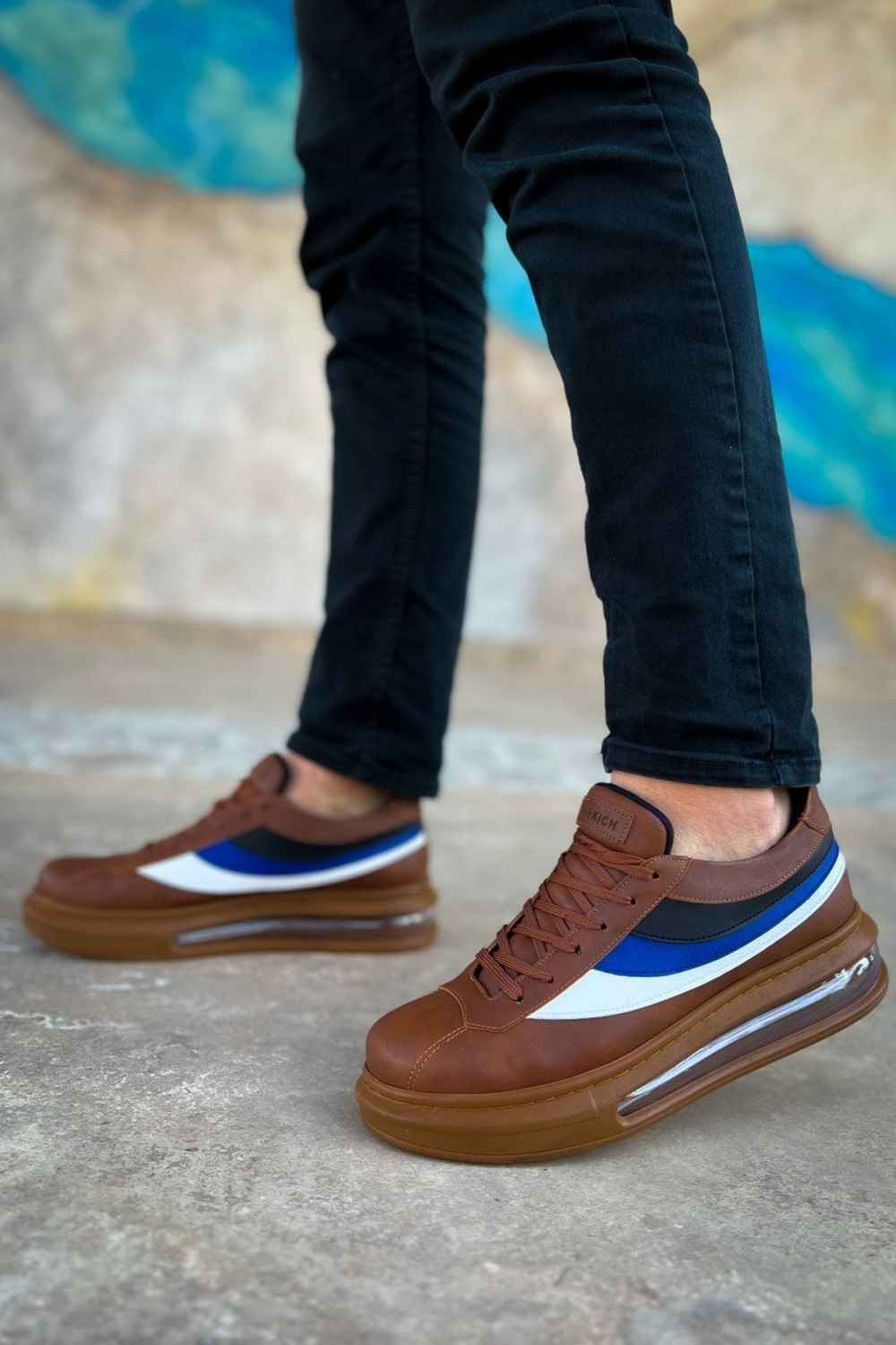 CH171 Ariaso Erkek Günlük Bağcıklı Cilt Spor Sneaker Ayakkabı CTT - Taba Erkek Ayakkabı CH171 Ariaso Erkek Günlük Bağcıklı Cilt Spor Sneaker Ayakkabı CTT - Taba – Chekich Erkek Ayakkabı