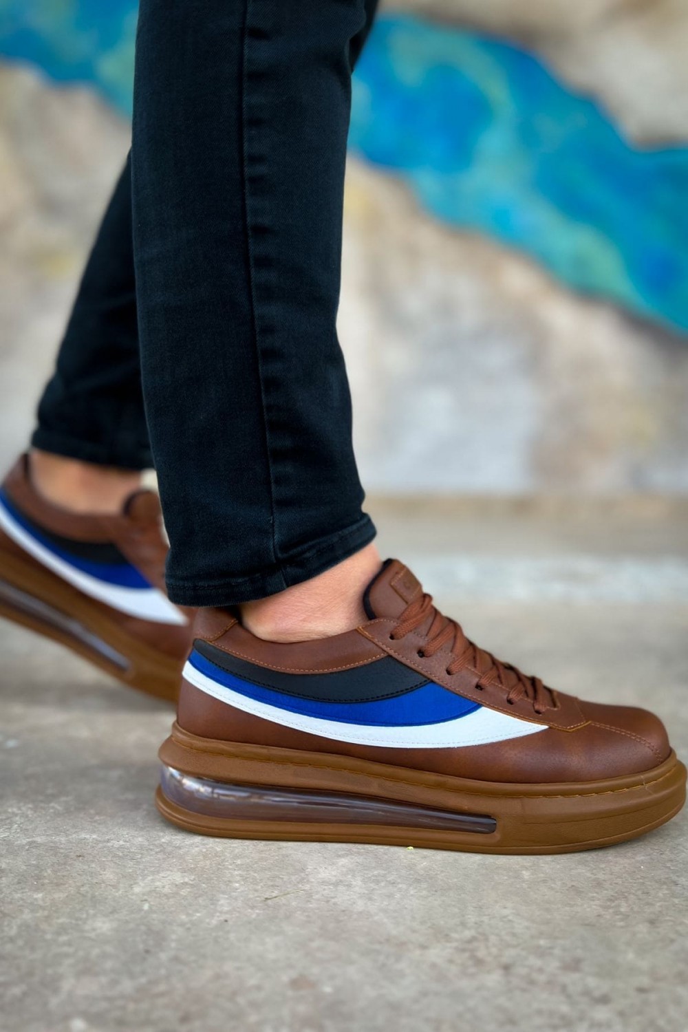 CH171 Ariaso Erkek Günlük Bağcıklı Cilt Spor Sneaker Ayakkabı CTT - Taba Erkek Ayakkabı CH171 Ariaso Erkek Günlük Bağcıklı Cilt Spor Sneaker Ayakkabı CTT - Taba – Chekich Erkek Ayakkabı