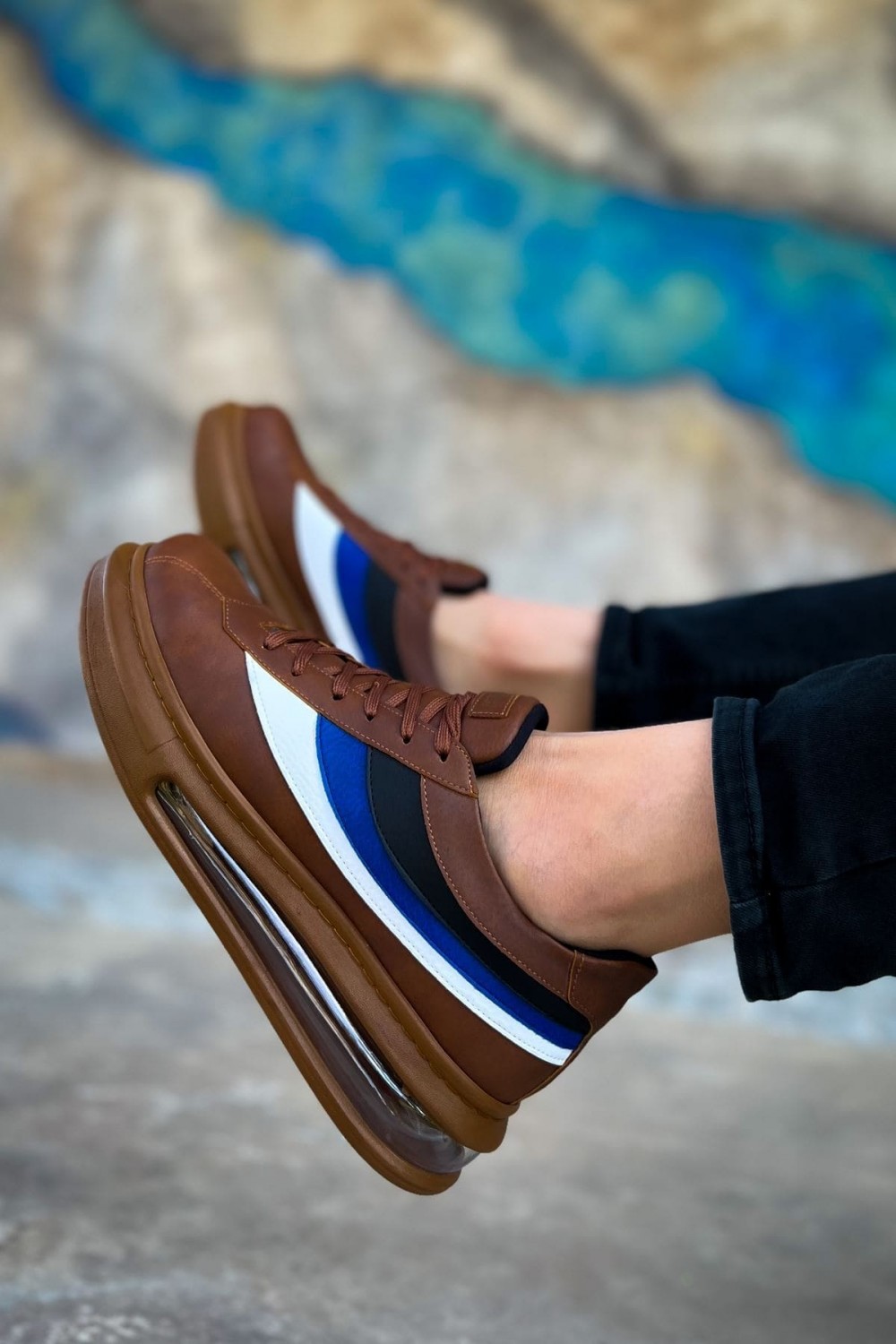 CH171 Ariaso Erkek Günlük Bağcıklı Cilt Spor Sneaker Ayakkabı CTT - Taba Erkek Ayakkabı CH171 Ariaso Erkek Günlük Bağcıklı Cilt Spor Sneaker Ayakkabı CTT - Taba – Chekich Erkek Ayakkabı