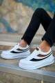 CH172 Ariasa Erkek Günlük Bağcıklı Cilt Spor Sneaker Ayakkabı CBT - Beyaz – Chekich Erkek Ayakkabı
