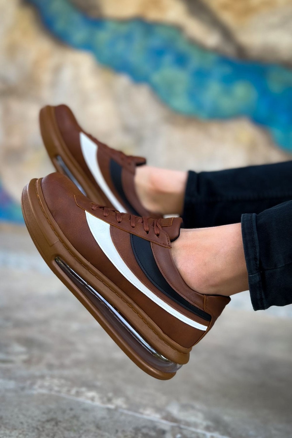 CH172 Ariasa Erkek Günlük Bağcıklı Cilt Spor Sneaker Ayakkabı CTT - Taba Erkek Ayakkabı CH172 Ariasa Erkek Günlük Bağcıklı Cilt Spor Sneaker Ayakkabı CTT - Taba – Chekich Erkek Ayakkabı