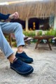 CH173 Velluto Erkek Günlük Bağcıklı Kadife Kumaş Spor Sneaker Ayakkabı KKST - Siyah – Chekich Erkek Ayakkabı