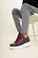 CH175 Mirror Erkek Günlük Bağcıklı Cilt Spor Sneaker Ayakkabı CBT - Bordo Erkek Ayakkabı CH175 Mirror Erkek Günlük Bağcıklı Cilt Spor Sneaker Ayakkabı CBT - Bordo – Chekich Erkek Ayakkabı