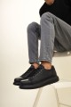 CH175 Mirror Erkek Günlük Bağcıklı Cilt Spor Sneaker Ayakkabı CST - Siyah Erkek Ayakkabı CH175 Mirror Erkek Günlük Bağcıklı Cilt Spor Sneaker Ayakkabı CST - Siyah – Chekich Erkek Ayakkabı