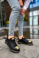 CH183 Jet Setter Mirror Erkek Günlük Bağcıklı Cilt Spor Sneaker Ayakkabı CST - Siyah/Gold – Chekich Erkek Ayakkabı