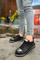 CH183 Jet Setter Mirror Erkek Günlük Bağcıklı Cilt Spor Sneaker Ayakkabı CST - Siyah/Silver – Chekich Erkek Ayakkabı