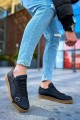 CH191 Side Buckle Erkek Günlük Bağcıklı Krep Taban Cilt Spor Sneaker Ayakkabı CKT - Siyah Erkek Ayakkabı CH191 Side Buckle Erkek Günlük Bağcıklı Krep Taban Cilt Spor Sneaker Ayakkabı CKT - Siyah – Chekich Erkek Ayakkabı