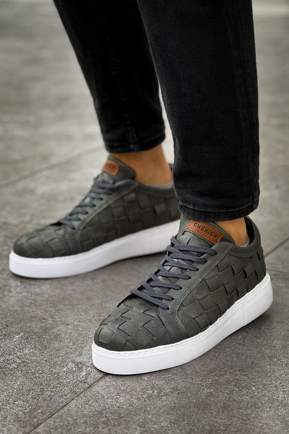 CH209 Vimini Erkek Günlük Bağcıklı Cilt Spor Sneaker Ayakkabı CBT - Antrasit Erkek Ayakkabı CH209 Vimini Erkek Günlük Bağcıklı Cilt Spor Sneaker Ayakkabı CBT - Antrasit – Chekich Erkek Ayakkabı