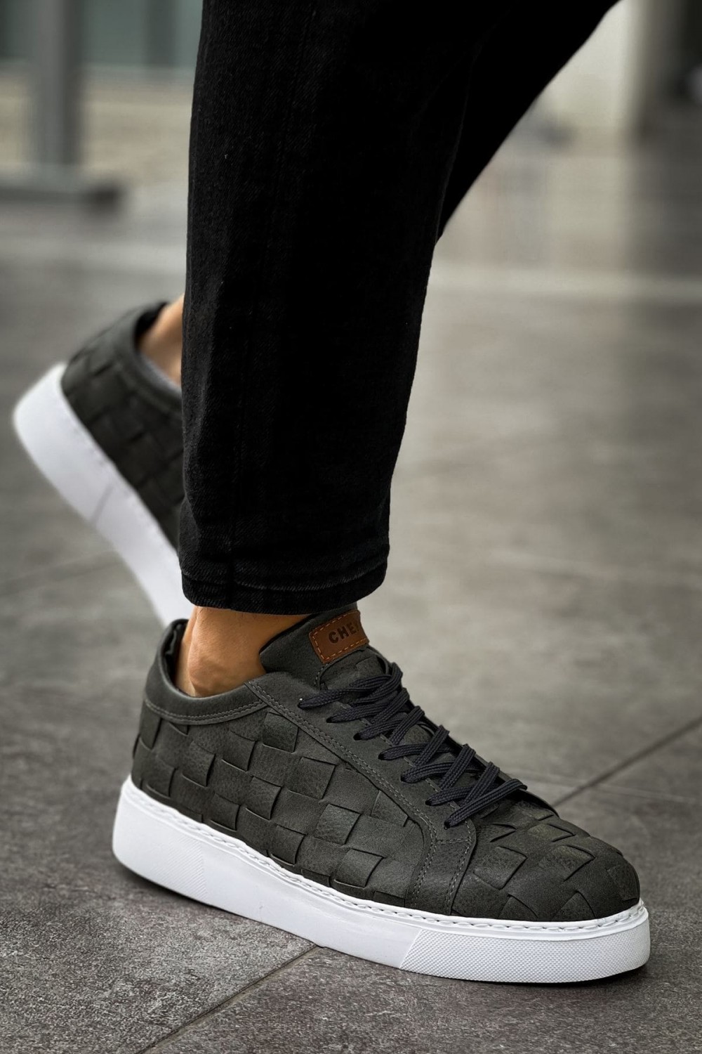 CH209 Vimini Erkek Günlük Bağcıklı Cilt Spor Sneaker Ayakkabı CBT - Antrasit Erkek Ayakkabı CH209 Vimini Erkek Günlük Bağcıklı Cilt Spor Sneaker Ayakkabı CBT - Antrasit – Chekich Erkek Ayakkabı