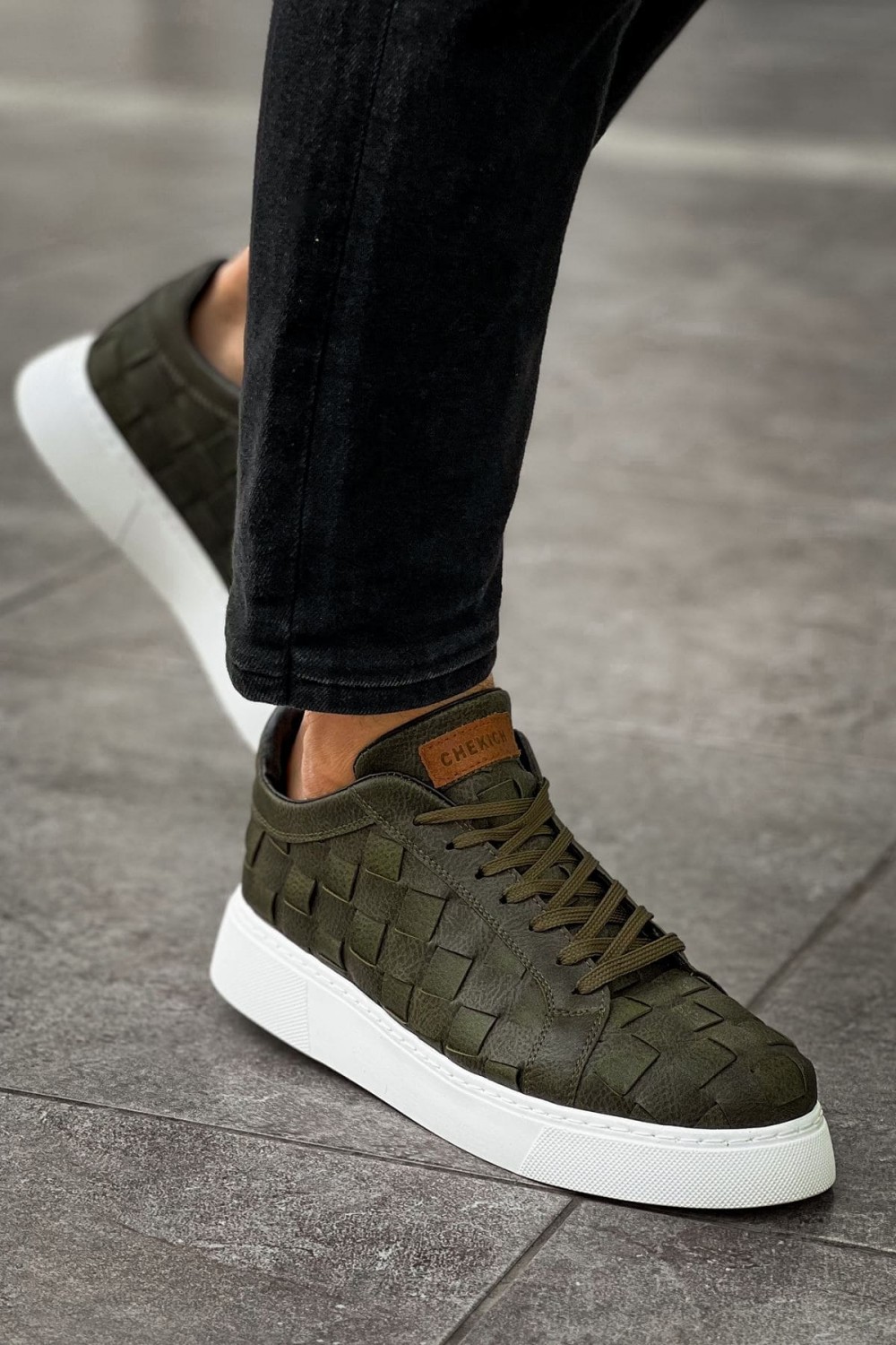 CH209 Vimini Erkek Günlük Bağcıklı Cilt Spor Sneaker Ayakkabı CBT - Haki Erkek Ayakkabı CH209 Vimini Erkek Günlük Bağcıklı Cilt Spor Sneaker Ayakkabı CBT - Haki – Chekich Erkek Ayakkabı