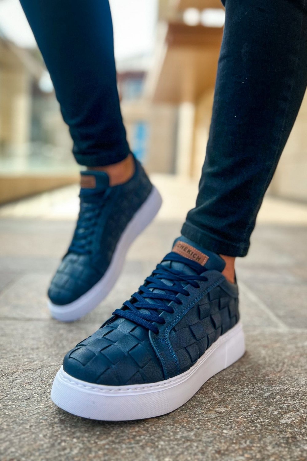 CH209 Vimini Erkek Günlük Bağcıklı Cilt Spor Sneaker Ayakkabı CBT - Lacivert Erkek Ayakkabı CH209 Vimini Erkek Günlük Bağcıklı Cilt Spor Sneaker Ayakkabı CBT - Lacivert – Chekich Erkek Ayakkabı