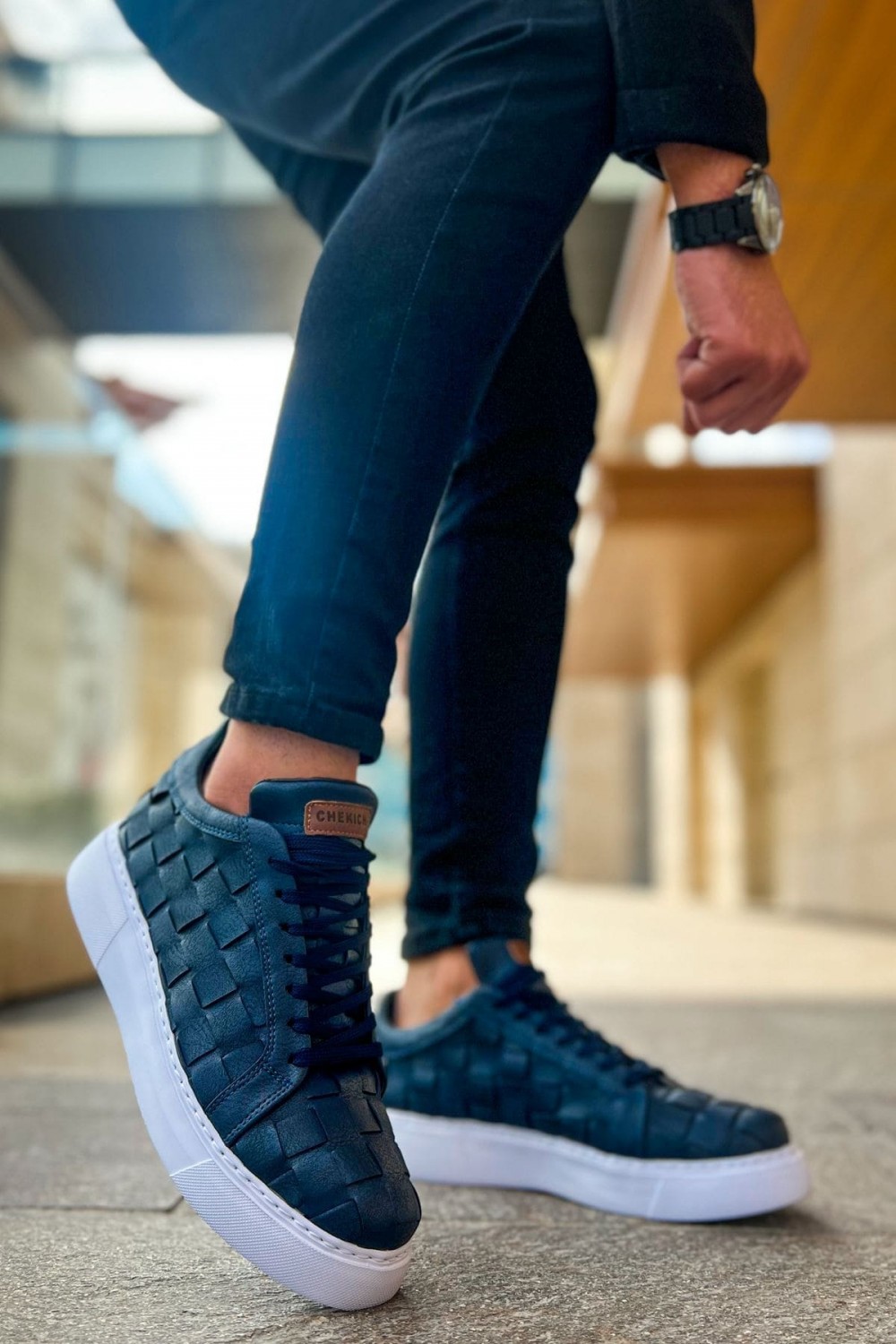 CH209 Vimini Erkek Günlük Bağcıklı Cilt Spor Sneaker Ayakkabı CBT - Lacivert Erkek Ayakkabı CH209 Vimini Erkek Günlük Bağcıklı Cilt Spor Sneaker Ayakkabı CBT - Lacivert – Chekich Erkek Ayakkabı