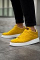 CH209 Vimini Erkek Günlük Bağcıklı Cilt Spor Sneaker Ayakkabı CBT - Sarı