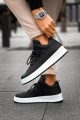 CH219 Laser Erkek Günlük Bağcıklı Cilt Spor Sneaker Ayakkabı CBT - Siyah Erkek Ayakkabı CH219 Laser Erkek Günlük Bağcıklı Cilt Spor Sneaker Ayakkabı CBT - Siyah – Chekich Erkek Ayakkabı