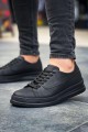 CH2401 Laiva Erkek Günlük Bağcıklı Cilt Spor Sneaker Ayakkabı CST - Siyah – Chekich Erkek Ayakkabı