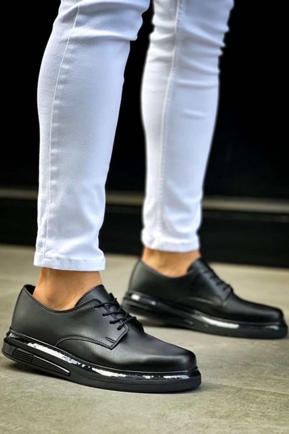 CH2403 Clasico Erkek Günlük Bağcıklı Cilt Klasik Ayakkabı CST - Siyah Erkek Ayakkabı CH2403 Clasico Erkek Günlük Bağcıklı Cilt Klasik Ayakkabı CST - Siyah – Chekich Erkek Ayakkabı