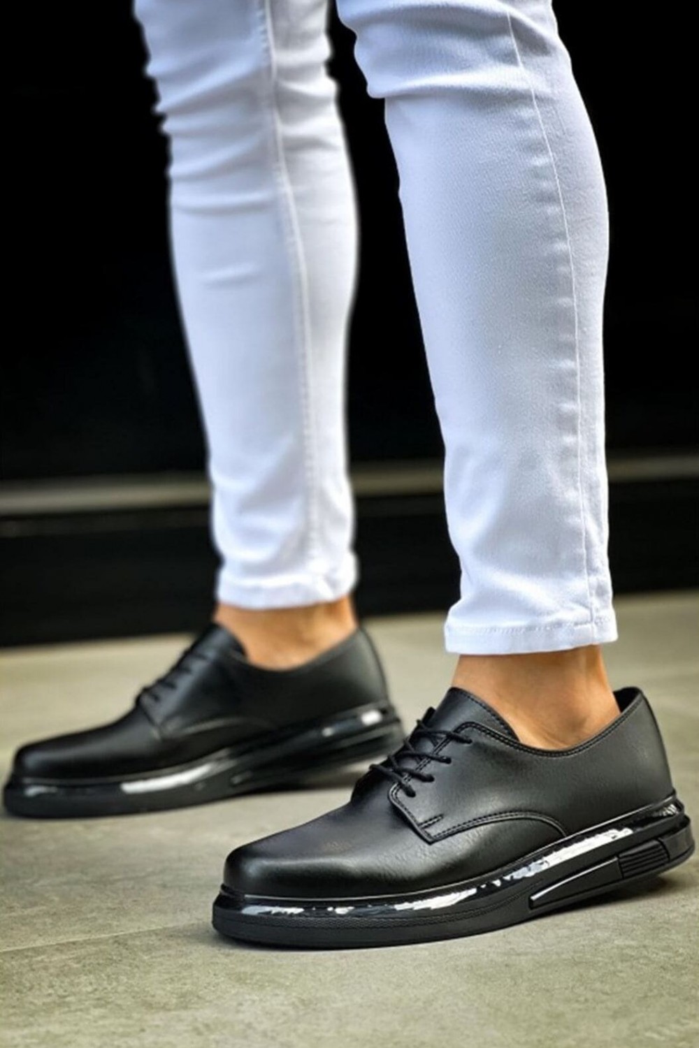 CH2403 Clasico Erkek Günlük Bağcıklı Cilt Klasik Ayakkabı CST - Siyah Erkek Ayakkabı CH2403 Clasico Erkek Günlük Bağcıklı Cilt Klasik Ayakkabı CST - Siyah – Chekich Erkek Ayakkabı