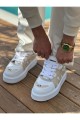 CH2407 Star - X Erkek Günlük Bağcıklı Cilt Spor Sneaker Ayakkabı CBT - Beyaz/Bej Erkek Ayakkabı CH2407 Star - X Erkek Günlük Bağcıklı Cilt Spor Sneaker Ayakkabı CBT - Beyaz/Bej – Chekich Erkek Ayakkabı
