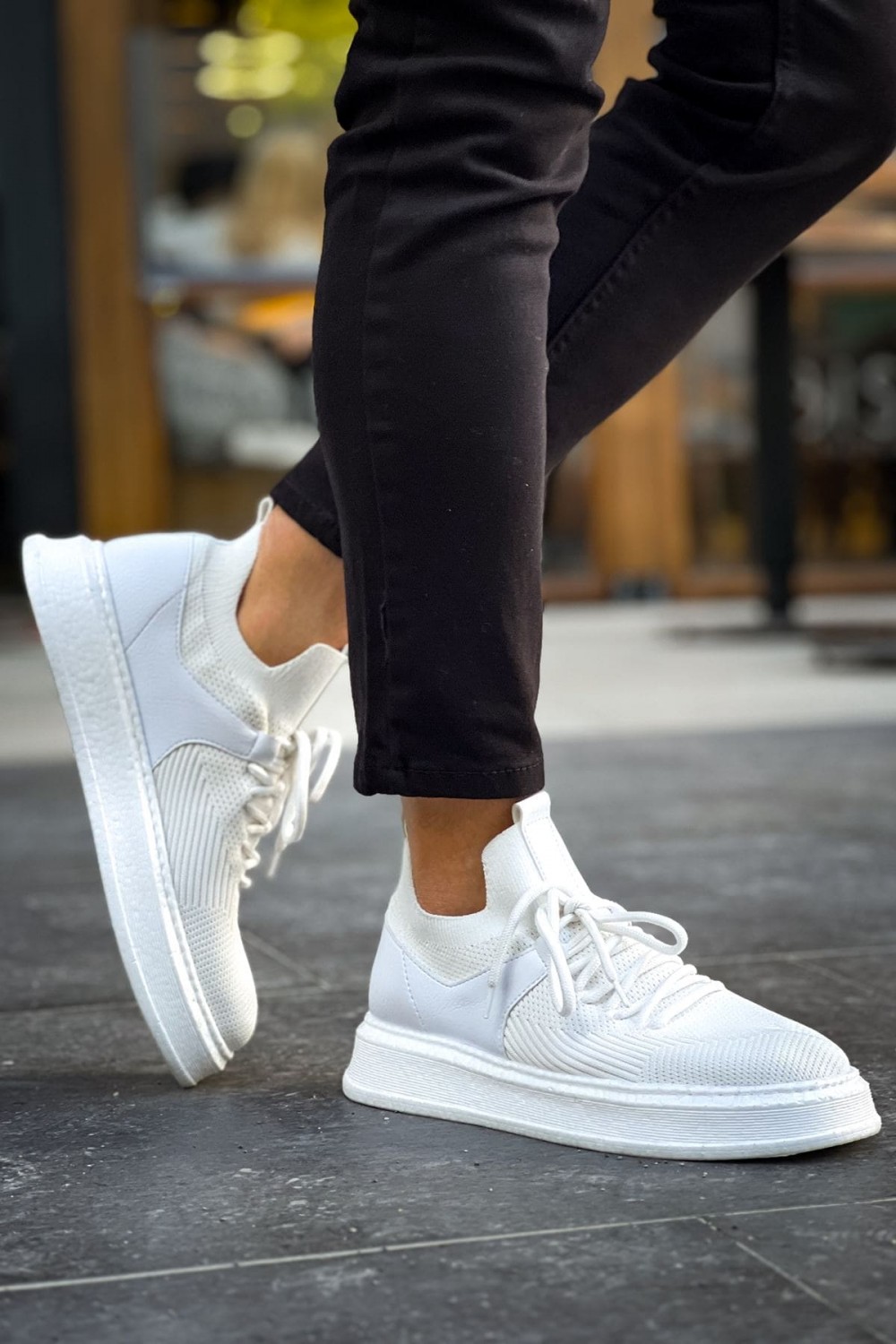 CH2408 Fusion Erkek Günlük Bağcıklı Triko Spor Sneaker Ayakkabı TBT - Beyaz Erkek Ayakkabı CH2408 Fusion Erkek Günlük Bağcıklı Triko Spor Sneaker Ayakkabı TBT - Beyaz – Chekich Erkek Ayakkabı