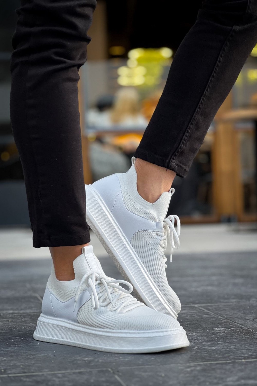 CH2408 Fusion Erkek Günlük Bağcıklı Triko Spor Sneaker Ayakkabı TBT - Beyaz Erkek Ayakkabı CH2408 Fusion Erkek Günlük Bağcıklı Triko Spor Sneaker Ayakkabı TBT - Beyaz – Chekich Erkek Ayakkabı