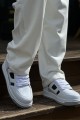 CH2410 Avax Erkek Günlük Bağcıklı Cilt Spor Sneaker Ayakkabı CBT - Beyaz/Siyah – Chekich Erkek Ayakkabı