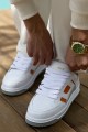 CH2410 Avax Erkek Günlük Bağcıklı Cilt Spor Sneaker Ayakkabı CBT - Beyaz/Turuncu Erkek Ayakkabı CH2410 Avax Erkek Günlük Bağcıklı Cilt Spor Sneaker Ayakkabı CBT - Beyaz/Turuncu – Chekich Erkek Ayakkabı