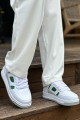 CH2410 Avax Erkek Günlük Bağcıklı Cilt Spor Sneaker Ayakkabı CBT - Beyaz/Yeşil – Chekich Erkek Ayakkabı
